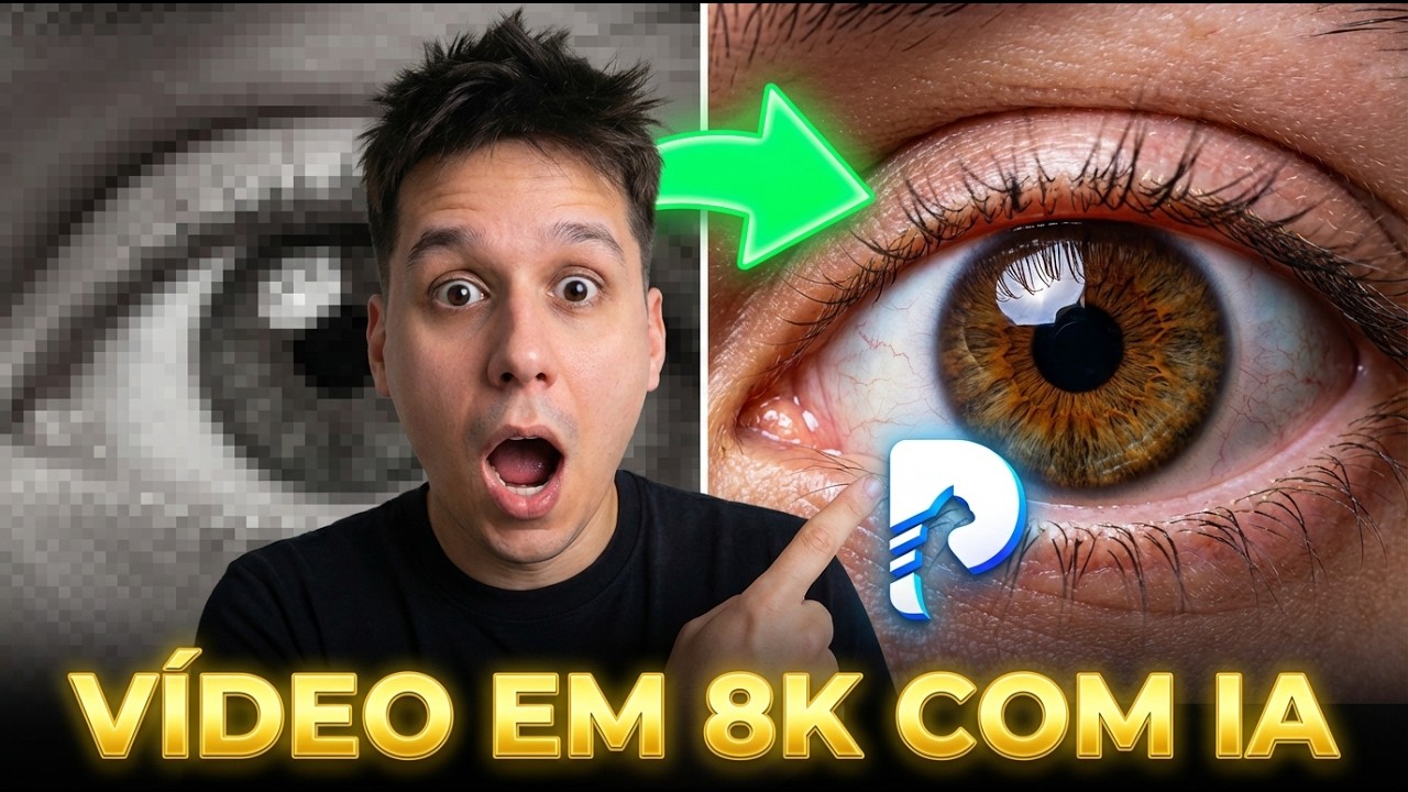 Técnica SECRETA para Transformar Vídeos em 8K usando IA (HITPAW)