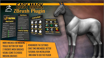 Make masks easily with Easy Masks ZBrush Plugin by Artistic Squad