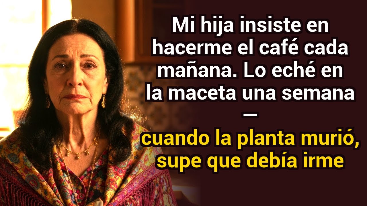 Mi hija me preparaba café a diario — lo vertí en una planta. Murió. Supe que tenía que irme