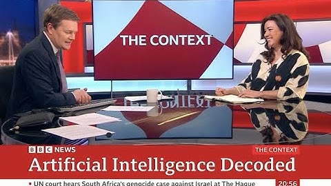 BBC Television "The Context" "Artificial Intelligence: Decoded" 11 January 2024 Dr Stephanie Hare