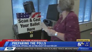County election commissions preparing the polls