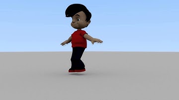 Blender 3d Boy Jump animation test