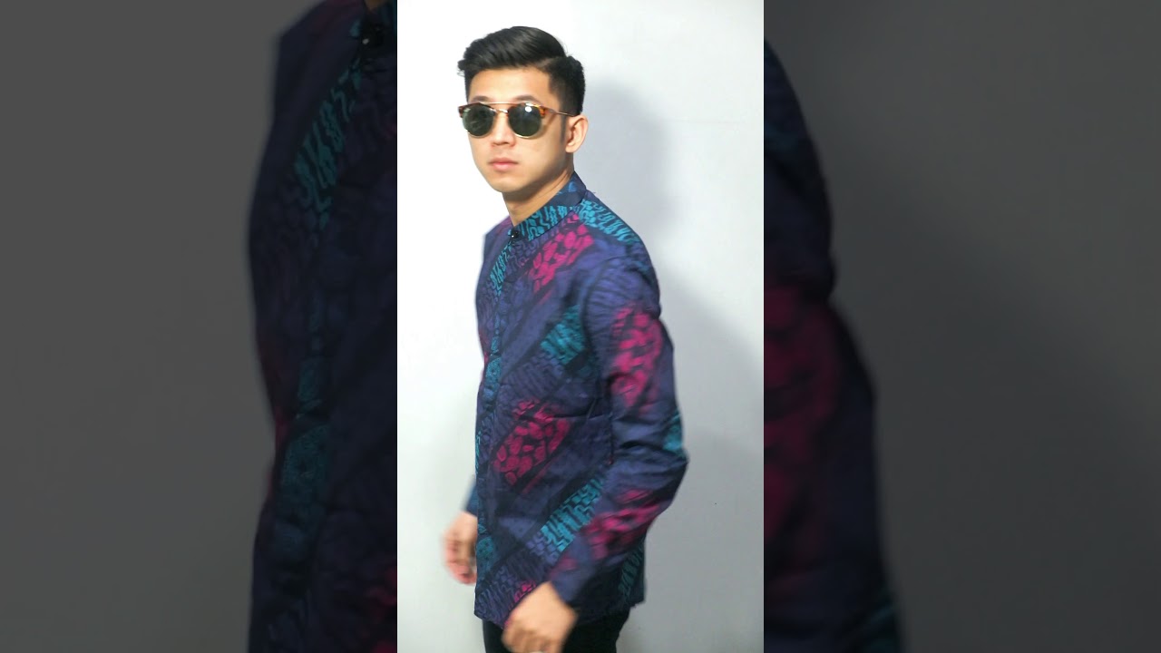  Kemeja  Batik  Elegant Gradation Navy  YouTube