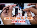 Sambung Kabel FO 2 Core dengan Kotak Pelindung Splice Fiber Optic 2C Outdoor