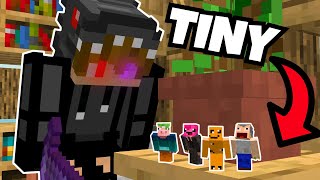 I Challenged my Friends to TINY Hide and Seek in Minecraft...