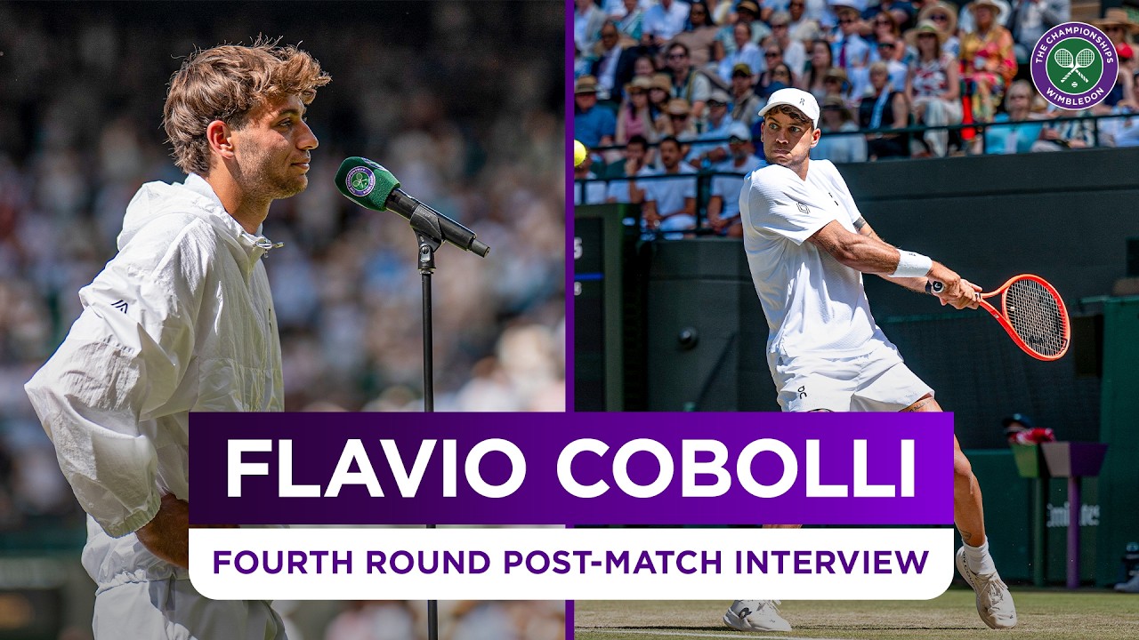 "I love how he plays" | Flavio Cobolli | Fourth Round Post-match Interview | Wimbledon 2026