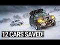 Subaru Forester vs. Winter Storm Warning (12 Cars Rescued!)