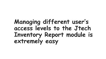 Inventory Report Tutorial - Magento Extension - jtechextensions.com