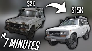 Restoring a Classic Landcruiser in 7 Minutes!
