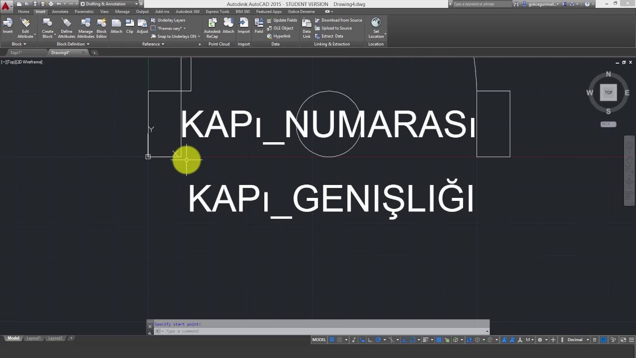 1   Explode Import ve Export Attributes HD Autocad 2015 Express Tools Eğitimi
