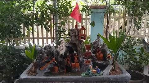 Non bộ kết hợp Guồng nước dân tộc