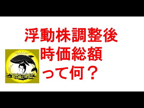 浮動株調整後時価総額って何？
