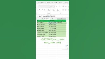 Hidden function in Excel to calculate Date Difference