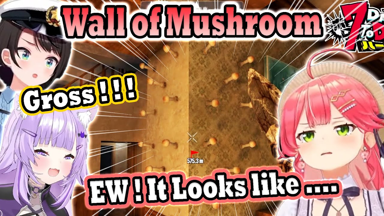 Miko & Subaru Lose It After Seeing How Okayu Grows Her Mushroom in 7DTD 🍄#ホロ7DTDハード