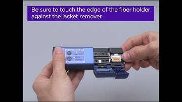 Stripping the Fiber Coating (Help Video for TYPE-201eM4(no1))