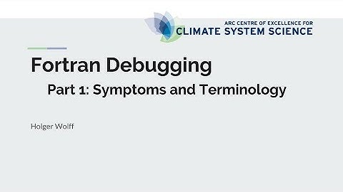 Fortran Debugging Episode 1