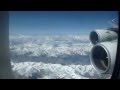 Emirates A380 over Himalaya / Tibet