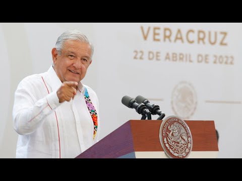 Inversión pública y privada impulsa desarrollo en Veracruz. Conferencia presidente AMLO