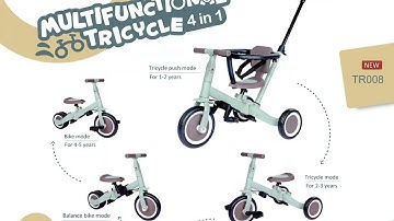 Preview of New Products at 2023 China Kids Fair : Multifunctional Tricycle
