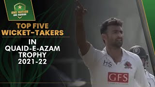 Top Five Wicket-Takers In Quaid-e-Azam Trophy 2021-22 | PCB | MA2T Thumb