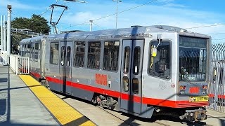 (Full Route!) SF Muni: 1999 Breda LRV3 #1503 on J Church - Outbound to Balboa Park