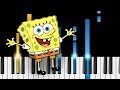 Spongebob  theme song  piano tutorial  piano cover