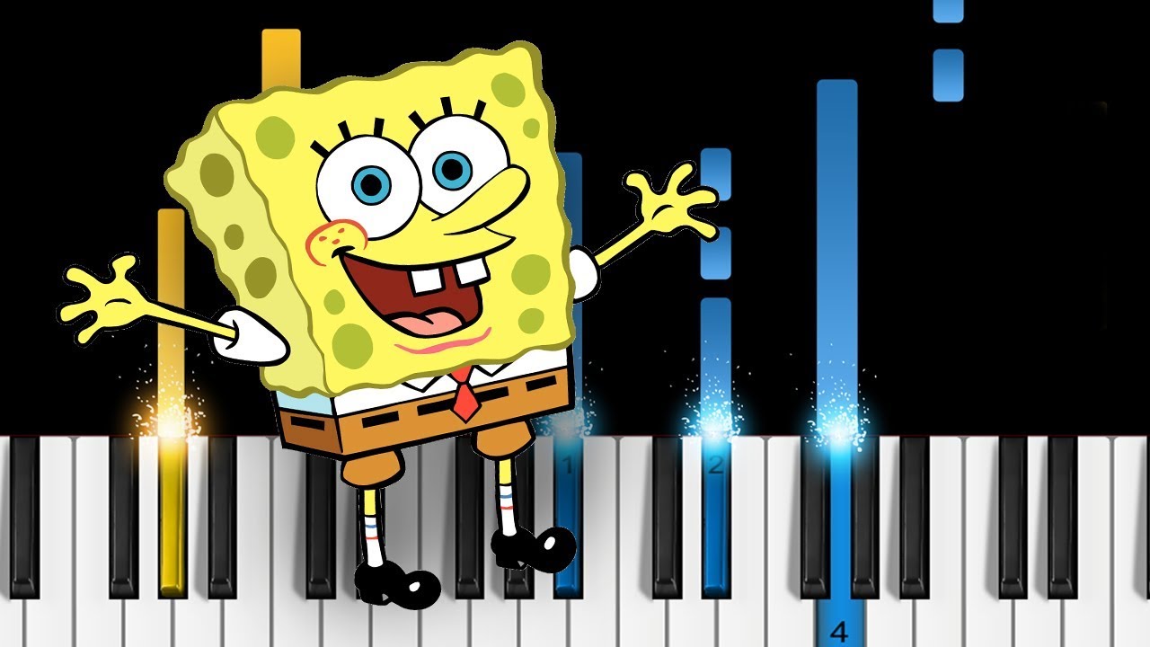 spongebob, spongebob theme song, spongebob song, spongebob piano, s...