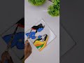 Krishna Radha Glass painting 🖌️ #shorts #short