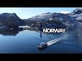 Fjords  bergen norway in march  fiordy i bergen norwegia marzec  dron 4k