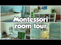 Montessori kids room tour part 1  shared boys5 year old  baby bedroom and playroom organization