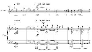 Max Vinetz - "Now and Now, I: Sky" (2023), for soprano and piano [Score Follow]