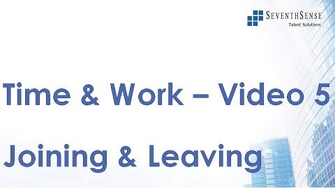 Time and Work Video 5 - Joining or Leaving of Work by 1 Person Type of Problems with Solutions