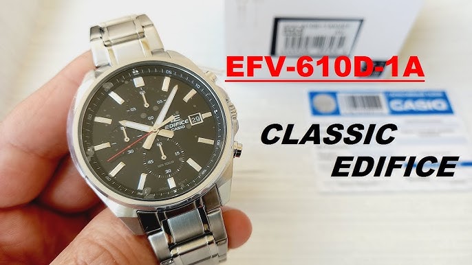 Casio EDIFICE Momentum EFV-560D-1AVUEF SIMPLE SPORTY CHRONOGRAPH -  Zegarek.net - YouTube