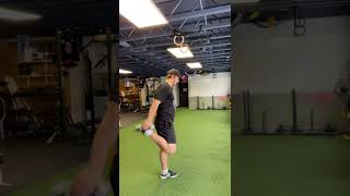 Warmup: walking quad stretch