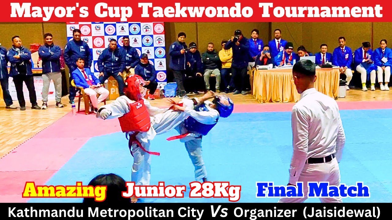 Final - Junior Taekwondo Fight Under 28kg || Mayor's Cup Taekwondo ...