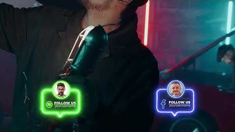 ae project file Neon Social Lower Thirds 17-Video World|| After Effects Free Project Download