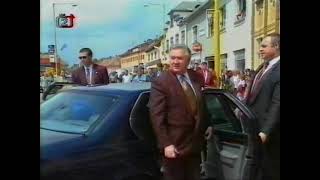 Prezident Michal Kováč na návšteve v Holíči - 24.6.1996