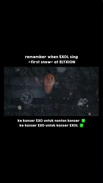 remember when EXOL sing first snow at ELYXION ~exo universe #shorts