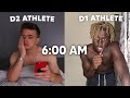 Day In The Life: D1 Athlete vs D2 Athlete ft. @WilliamAkio
