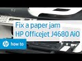 Fixing a Paper Jam - HP Officejet J4680 All-in-One Printer | HP Officejet | HP