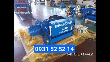 Palang Hyundai dầm đôi 7.5 tấn 12 mét Hyundai - Tay bấm điều khiển cầu trục ECAA - Diot bk-060J1