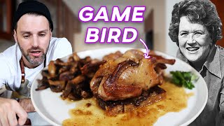 Julia Child's Roast Squab Dinner (Coqulets sur Canapés) | Jamie \& Julia