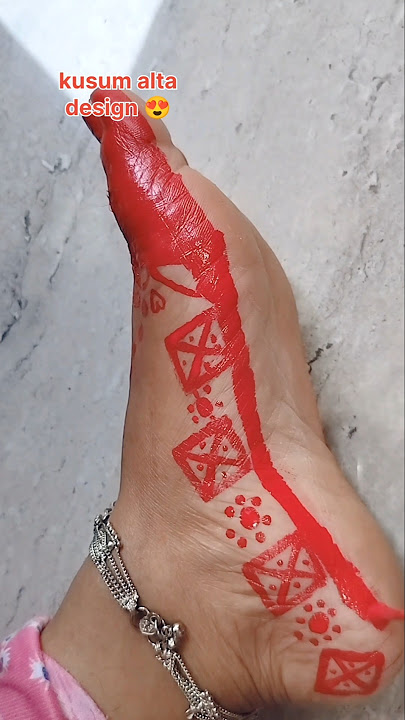 one side do design #alta #mehndi #altadesign #homedesign