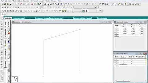 StaadPro Beginners Course Explain The Drawing Sample Frame Lession 3