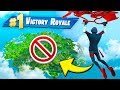 VINCERE SENZA MAI TOCCARE IL TERRENO CHALLENGE! - FORTNITE