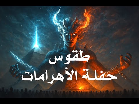 طقوس حفلة الاهرامات  حفلة مبهرة ام طقس شيطاني البوابة شريف علي