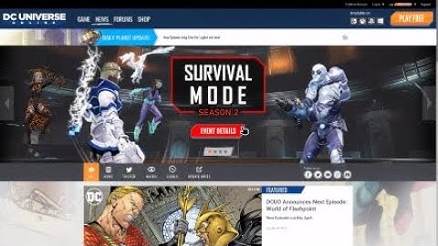 DCUO | SURVIVAL MODE SEASON 2 NEWS
