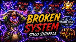 This is WHY Solo Shuffle is BROKEN System - 2.4k Enhancement Shaman Midnight