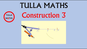 Construction 3. Line perpendicular to a given line l, passing through a given point not on l