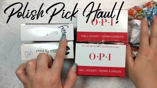 Polish Pick Haul China Glaze and OPI